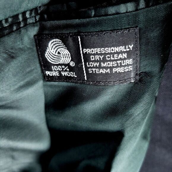 Vintage Joseph Abboud Double Breasted Blazer Jacket Mens 46L Wool Blue - Picture 8 of 16